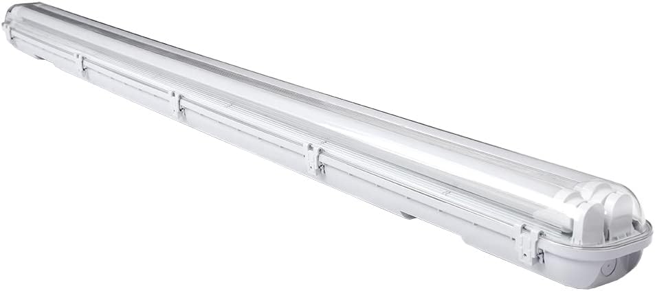 24W Feuchtraumleuchte LED 150cm, Wannenleuchte T8-Doppelleuchte 4000K 4080lm, 50000H, IP65 Werkstattlampe Badlampe Leuchtstoff Röhren Garagenlampen, Bürodeckenleuchte