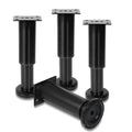 4er Set Edelstahl Möbelfüße,Schwarz / Weiß Möbelbeine Höhenverstellbar, Füße für möbel mit Schrauben, | Belastbar bis 300 KG, für Sofa Möbelfüße Schreibtisch Stühle