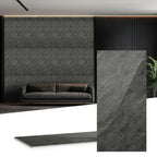 4er-Set Wandpaneele in Marmoroptik, PVC-Wandverkleidung, 120 x 60 cm, zur Selbstmontage, wasserfeste 3D-Dekorplatten für Küche und Bad, grau/weiß/weiß-gold/schwarz-weiß