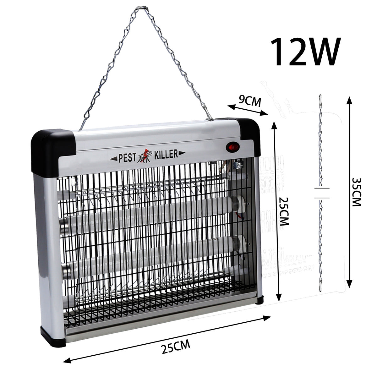 12 W / 30 W / 40 W Elektrischer Mückenvernichter mit UV-Lampe – ohne giftige Chemikalien – geeignet für Innenräume, Schlafzimmer, Außenbereiche und den Garten