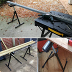 Rollenständer, höhenverstellbarer Rollenständer (68–108 cm), klappbarer Rollenständer, Achsenhalterung, klappbarer Ständer mit rutschfesten Fußpolstern, Tragkraft bis zu 90 kg