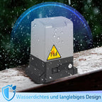 Schiebetorantrieb Set Flügeltorantrieb Torantrieb 12M garagentorantrieb, Automatische Schließfunktion, mit 2 Fernbedienung & Entriegelungsschlüssel, für Innenhof, Weide, Fabrik