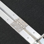 61/91/152CM Rollstuhlrampe, maximale Belastbarkeit 270 kg, Rollstuhlrampe mit rutschfester Oberfläche, tragbare Rollstuhlrampe, zusammenklappbare Rollstuhlrampe für Treppenstufen, Treppen und Türöffnungen