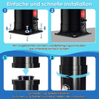 Solardusche Bogen Solar Gartendusche warmes Wasser Bis Zu 60°C Ohne Stromanschluss Pooldusche Camping mit Fußdusche und Duschablage schwenkbarem Regenduschkopf Schutzhülle Schwarz(20L/35L)