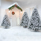 Künstlicher Weihnachtsbaum mit Schneeeffekt, 120/150/180 cm – aus PVC, mit 340/550/860 Zweigen, inklusive Metallfuß und Schnellmontagesystem, geeignet für festliche Weihnachtsdekoration