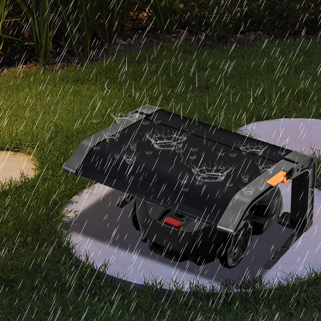 Klappbare Mähroboter Garage Dach Carport Überdachung für Rasenroboter Rasenmäher 72x56x36cm Rasenmähroboter Garage Schutzhülle Schutz vor Regen, Hagel und UV-Strahlen