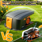 Hochklappbar Mähroboter Garage Kompatible Ladestationen Schutzüberdachung für Rasenroboter Zubehör für Mähroboter Keine Signalblockierung UV-Schutz, Gegen Regen und Hagel 70.5x57x33cm