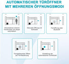 Schiebetorantrieb Torantrieb Schiebetor, Smart WiFi Torantrieb automatischer mit 2 Fernbedienungen, Toröffner-Warnleuchte, Automatische Schließfunktion