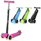 Kinder-Tretroller, City-Tretroller, Dreirad-Tretroller, Tretroller, zusammenklappbare Tretroller, Dreirad-Tretroller mit LED-Rädern, Kinder-Tretroller mit 4-stufiger Höhenverstellung, maximale Tragkraft 50 kg