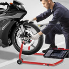 Motorradständer hinten & vorn Motorrad Set, Motorrad Ständer Motorrad Heber mit 4 Rollen Motorrad Hebebühne, Stabilität, Belastbar bis 300 kg