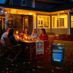 Gasheizung für Innenräume 3800W, Gasofen, 2 Stufen, Gasschlauch Gasheizer mit 2 Heizstufen, ODS-System, Regler, Schlauch und 5 Rollen für Balkon, überdachte Terrasse und belüftete Räume
