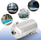 Edelstahl Schwimmbadheizer 28KW / 60KW Edelstahl Schwimmbad Wärmetauscher Pool Wärmetauscher 150 L/Min Poolwasserdurchfluss, Heißwasserfluss 18 L/Min, Schwimmbadwärmetauscher für Poolsystem