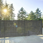 Sichtschutz,150 g/m² HDPE Balkon sichtschutz,Windschutz Schattennetz mit Kabelbinder,Schattiergewebe Sonnenschutz, Staubschutz,Blickdichter Zaunblende,Grau