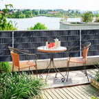 PVC Sichtschutzstreifen 35m/50m/70m Zaunblende Folie, inkl. 30 Befestigungsclips, Windschutz Sonnenschutz Sichtschutz Gartenzaun, Sichtschutzfolie für Doppelstabmattenzaun, Anthrazit