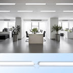18W Feuchtraumleuchte LED 120cm, Wannenleuchte T8-Doppelleuchte 4000K 3060lm, 50000H, IP65 Werkstattlampe Badlampe Leuchtstoff Röhren Garagenlampen, Bürodeckenleuchte