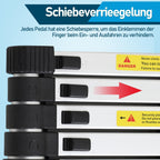 2.6m/3.2m/3.8m/4.4m Teleskopleiter, Aluminiumleiter Ausziehbare Leiter mit rutschfesten Füßen, Mehrzweckleiter für Dachboden, Stehleiter, Tragbar Leichte Leiter 150 kg Belastbarkeit