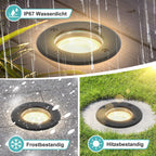 4/8x Bodenleuchte IP67 3W LED Neutralweiß Terrassen Schwenkbar Einbaustrahler