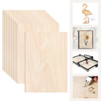 3 mm Sperrholz, 300 x 210 mm, Lindenholz, nach Craft Woods-Maßen zugeschnitten, Holz für den Modellbau, Laserschneiden, Lasergravur, Brandmalerei, Malerei, Heimwerken, Ölmalerei