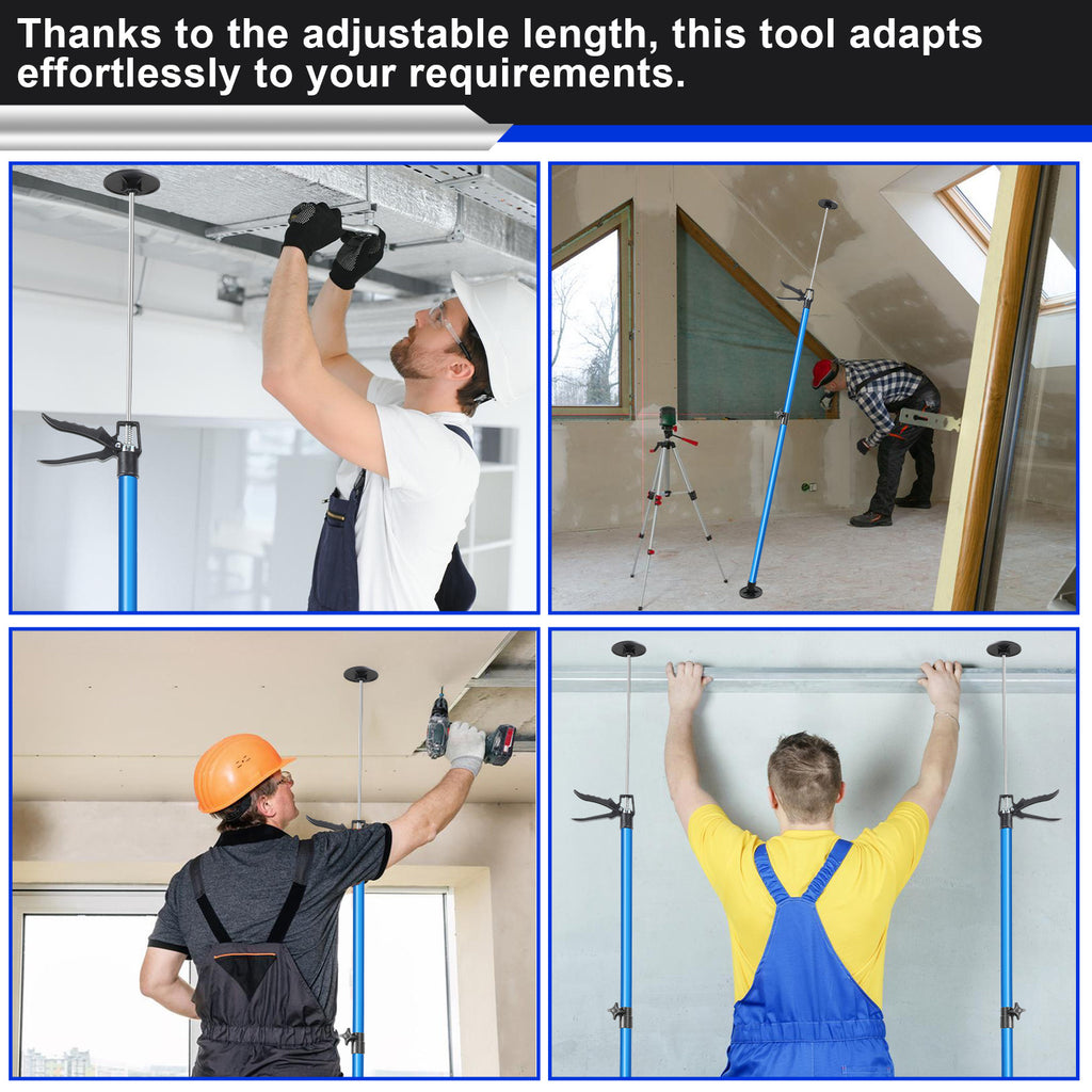 Teleskophalterung für die Decke (2er- bzw. 4er-Set), maximale Tragkraft pro Stück 50 kg, Neigungswinkel bis zu 45 Grad, einhändig bedienbar, geeignet für Wand- und Deckenmontage