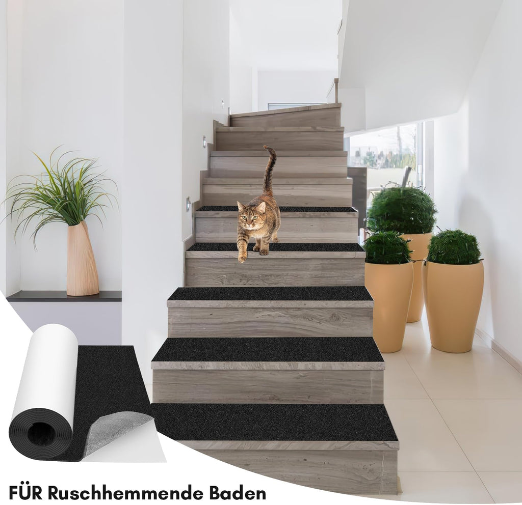 Selbstklebender Filz 50/100 cm × 150 cm, selbstklebender Filz, der meterweise verkauft wird, Dekostoff, Raffia-Filz, lässt sich in beliebige Formen zuschneiden, geeignet als DIY-Kofferraumauskleidung, Stärke 2,5 mm, schwarz