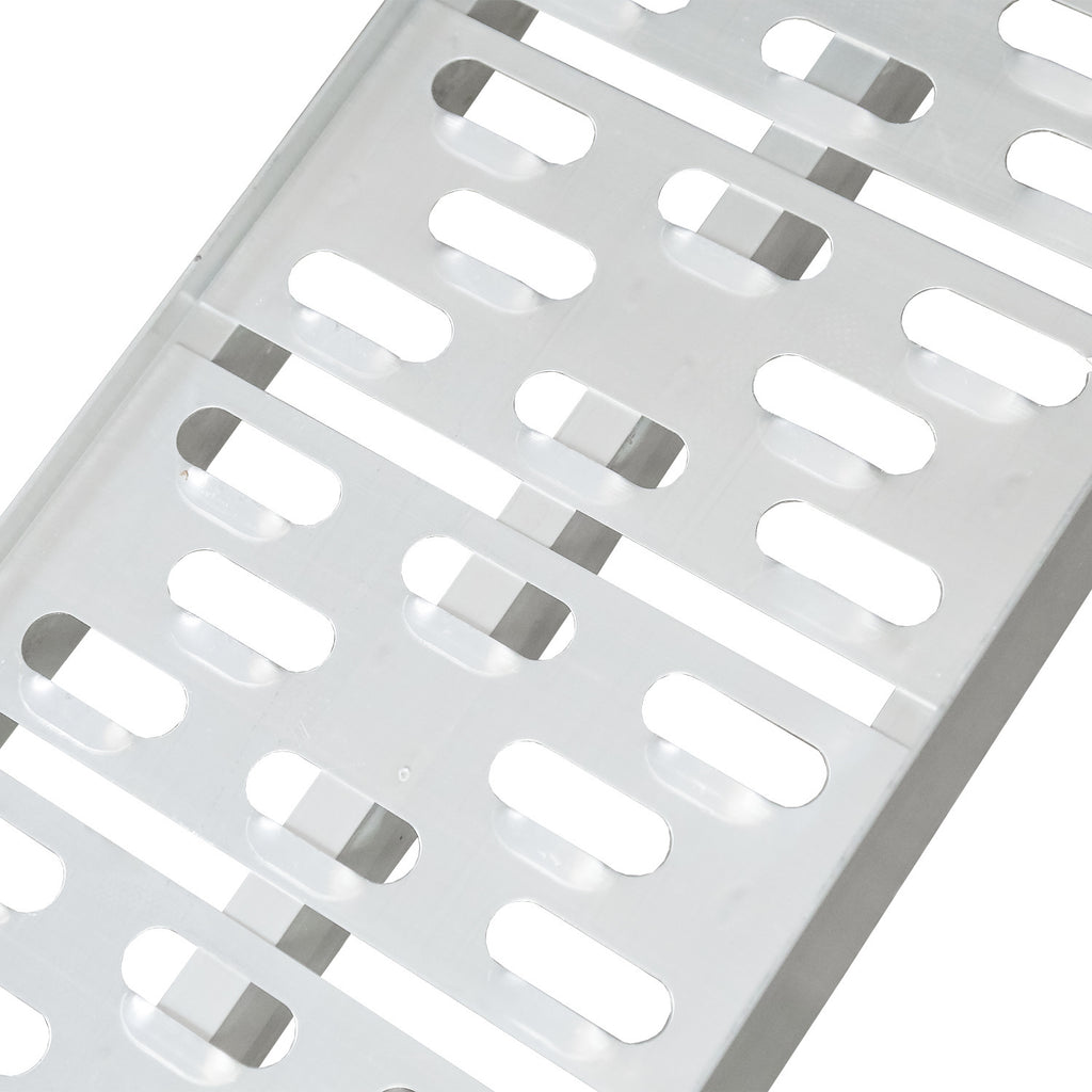 1/2x Laderampe, klappbare Laderampe für bis zu 680 kg, rutschfeste Laderampen, Aluminium-Zugangsrampe, für Autos, Anhänger, Motorräder, Fahrräder, Quads, PKWs