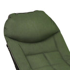 Angel- und Freizeitliege 195 x 65 x 32 cm, Belastbarkeit bis zu 160 kg, Campingliege, höhenverstellbar, klappbares Campingbett, inklusive Aufbewahrungstasche, geeignet für Camping, Angeln und den Garten, grün